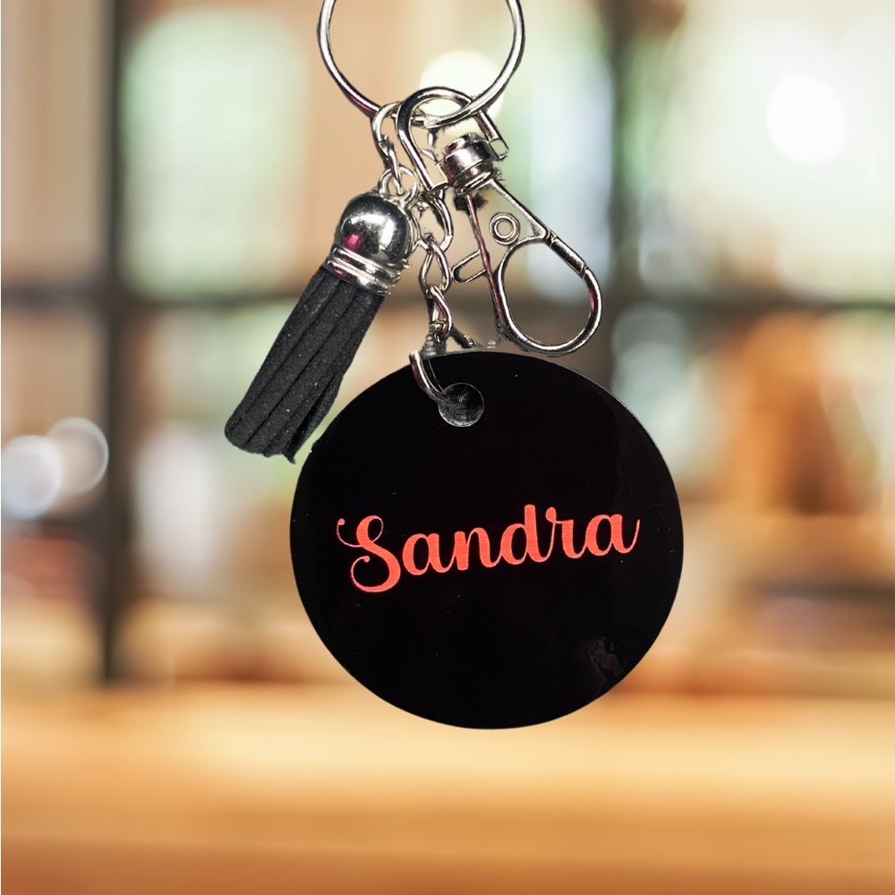 Black Personalized Key Holder